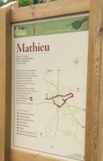 Plan du parcours du patrimoine de Mathieu